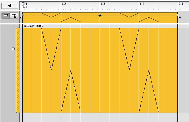 Clipped waveform